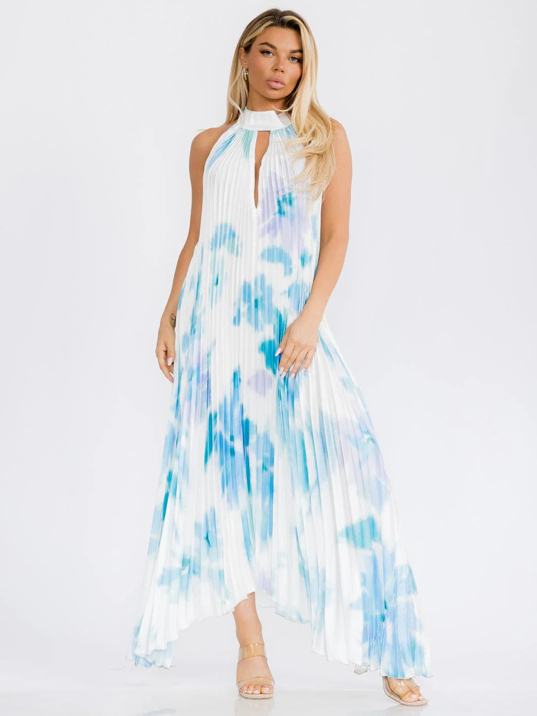 Sleeveless back tie Maxi Dress
