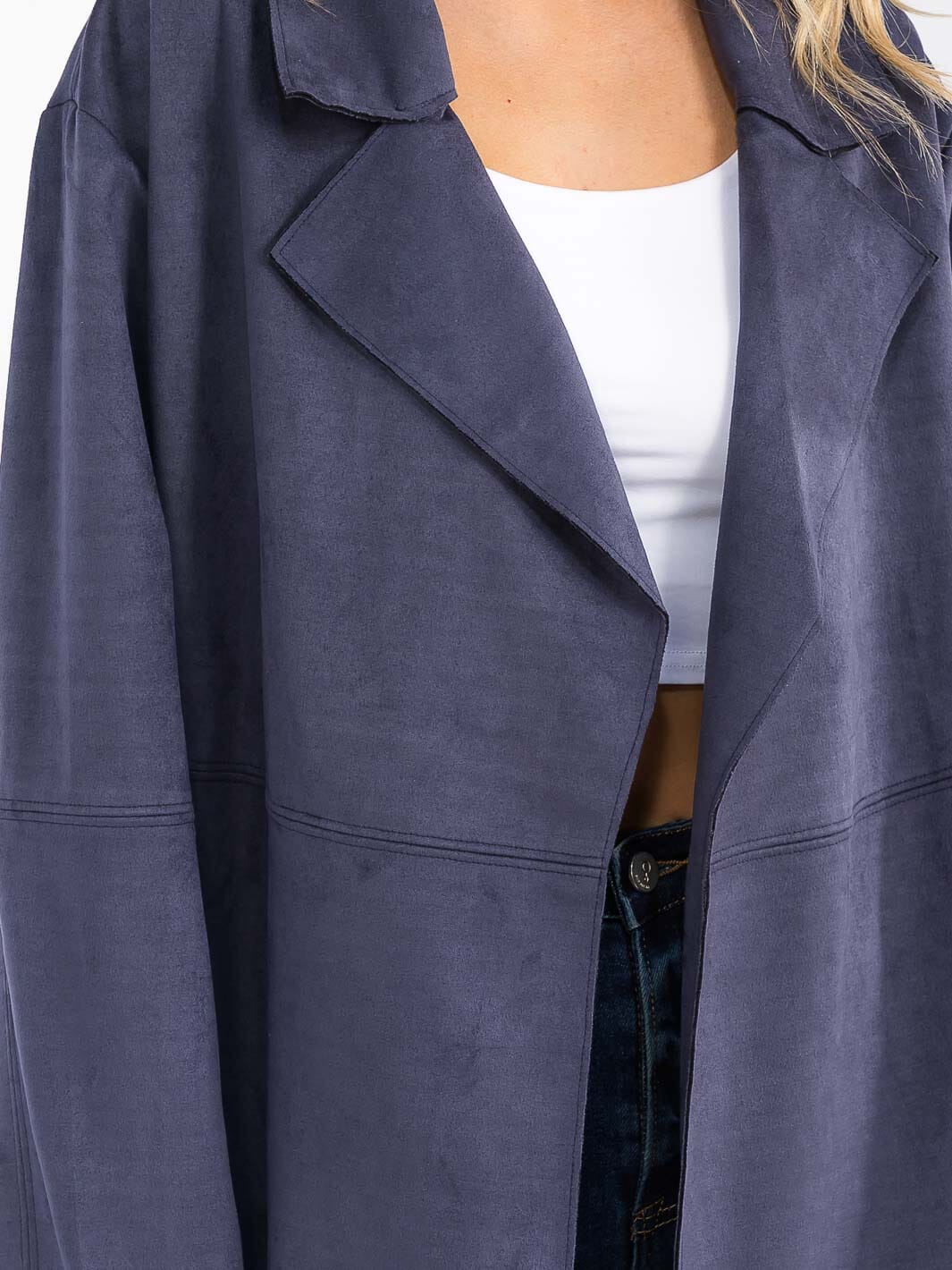 Timeless Suede Trench-Lightweight & Stylish