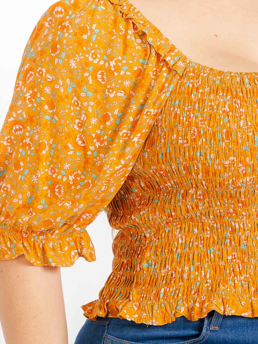 Plus Size Short Sleeve Blouse