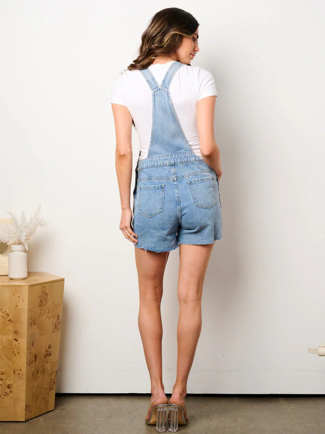 Print Denim Overall