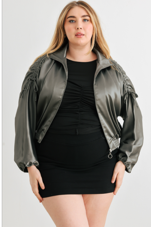 Plus Size bomber Jacket