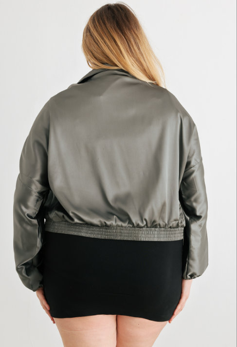 Plus Size bomber Jacket