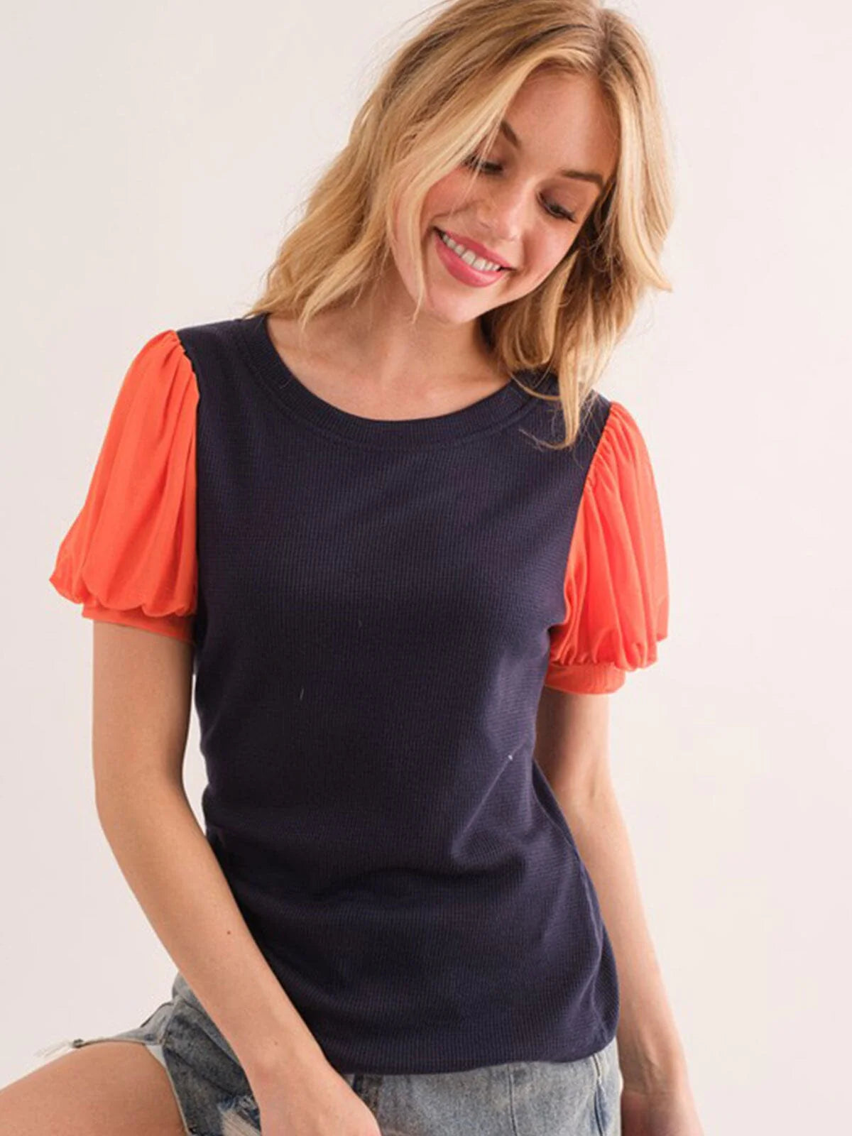 Womens color Block Top