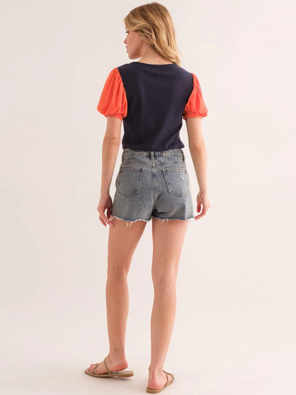 Womens color Block Top
