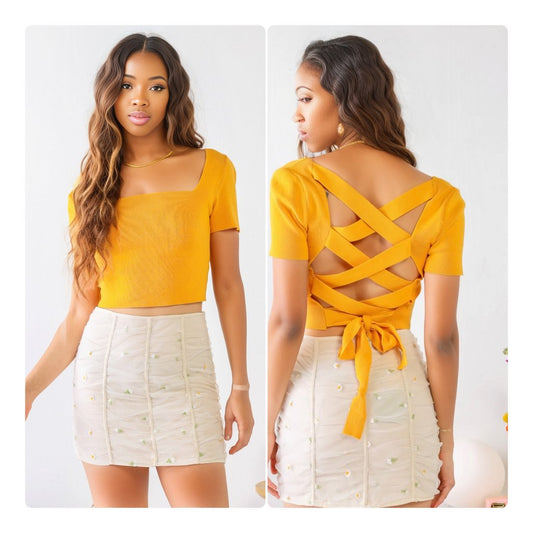 Short Sleeve Crop Top